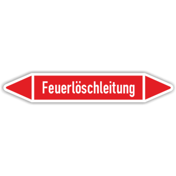 Rohrleitungskennzeichen für Heizungsanlagen, Feuerlöschleitung, in verschiedenen Ausführungen