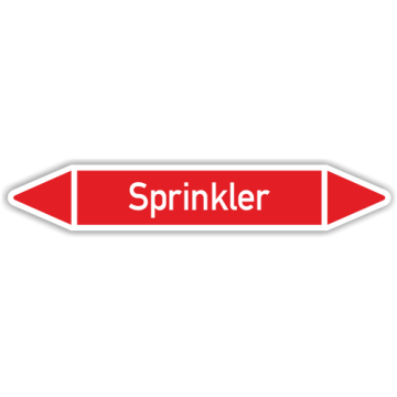 Rohrleitungskennzeichen für Heizungsanlagen, Sprinkler, in verschiedenen Ausführungen