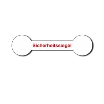 Sicherheitssiegel, "Sicherheitssiegel", in verschiedenen Größen
