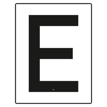 Endetafel, LF 3, Alu, 420 x 550 mm, RA3