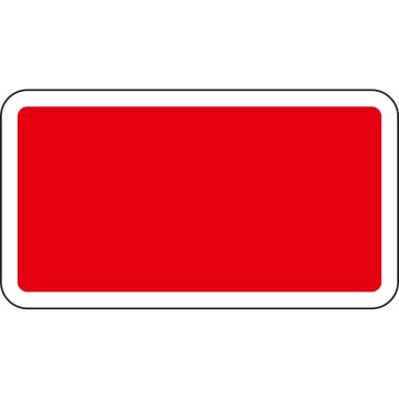 Zusatzzeichen Katastrophenschutz individuell, Grund rot, Rand weiß