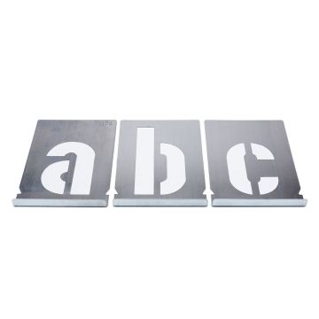 Malerschablone, Zinkblech, Kleinbuchstaben a-z