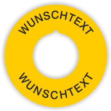 Kontrastunterlage mit Wunschtext, Folie
