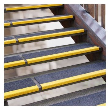 GFK Treppenkantenprofil, Antirutsch R13, Extra Stark