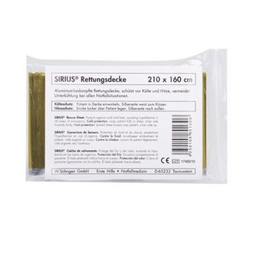 SIRIUS® Rettungsdecke silber-gold