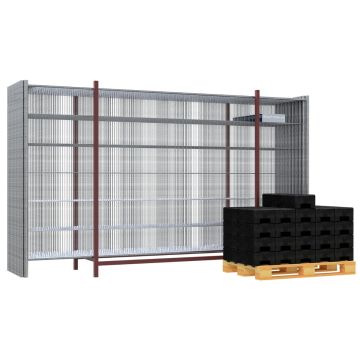 Mobilzaun SET Profi, 20 Zäune + 21 Füße