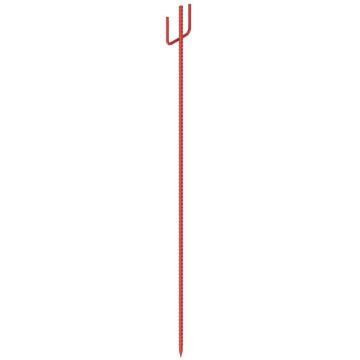 Absperrleinenhalter, Einschlagstab mit U-Bügel, Stahl, Ø 12 mm, Länge 1,25 m