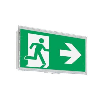 Rettungszeichen- + Sicherheitsleuchte SMARTLUX TWIN WM, Wandaufbau