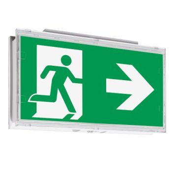 Rettungszeichen- + Sicherheitsleuchte SMARTLUX TWIN DM, Deckenaufbau