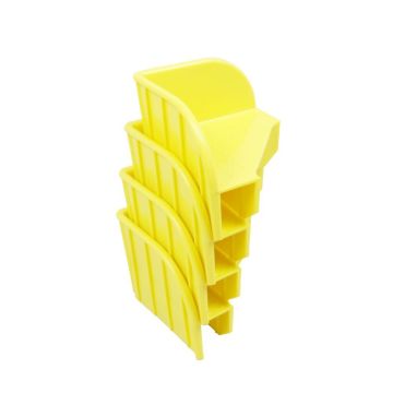 Stapelecken für Aufsatzrahmen, Kunststoff, gelb, 4 St./ Verpackungseinheit