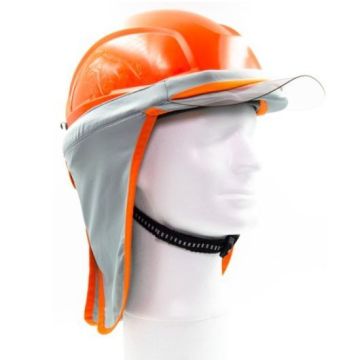 Sun Cool Nackenschutz mit Stirnblende, grau/orange