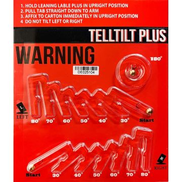 Kippindikator TELL-TILT Plus, für Transportüberwachung, 30° - 80° Auslösung
