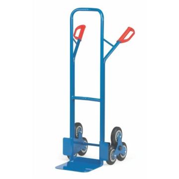 fetra Treppenkarre, TPE-Räder 160mm, Radstern, 200 kg, blau