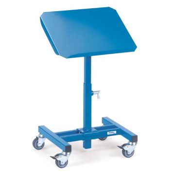 fetra Materialständer, Typ 3282, blau höhenverstellbar, neigbar, 510x410mm, 150 kg