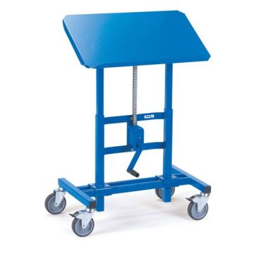 fetra Materialständer, Typ 3285, blau, höhenverstellbar, neigbar, 750x450mm, 250 kg
