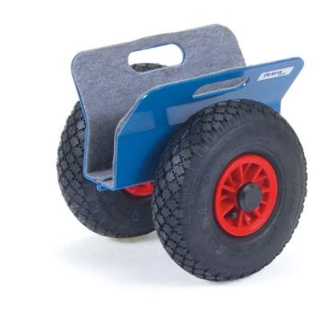 fetra Plattenroller mit Klemmbacken, blau