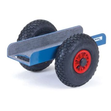 fetra Plattenroller, U-Form, blau, 500x150mm,