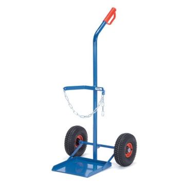 fetra Stahlflaschenkarre, f. 1 Propan-Gasflasche 33 kg, Tragkraft 100 kg, blau