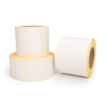 Papier Etiketten, unbeschichtet, weiß, für Thermotransferdrucker, 3 Zollkern