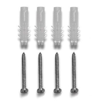 Schraubenset für Klapprahmen, 4 Schrauben, 4 Dübel,