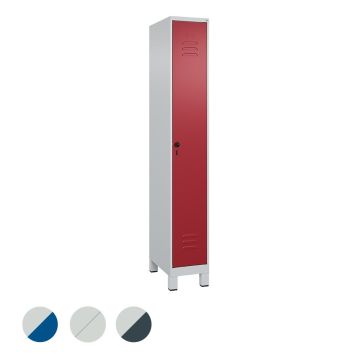 C+P Umkleidespind Classic PLUS auf Füßen, 1 Abteil, 1950x300x500mm , versch. Farben