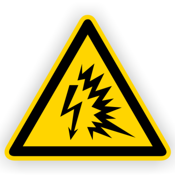 Warnschild, Warnung vor Lichtbogen, ISO 7010