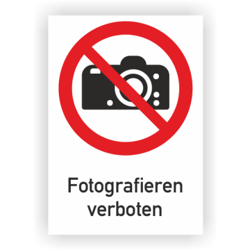 Verbotsschild, Fotografieren verboten, ISO 7010