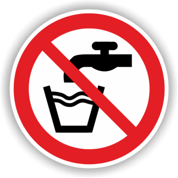 Verbotsschild, Kein Trinkwasser, ISO 7010