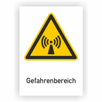 Warnschild, Gefahrenbereich, ISO 7010