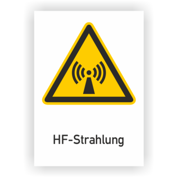 Warnschild, HF-Strahlung, ISO 7010