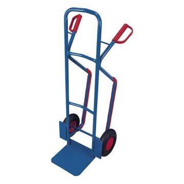 VARIOfit Stahlrohrkarre mit Kufen, verschiedene Ausführungen und Radsätze, blau