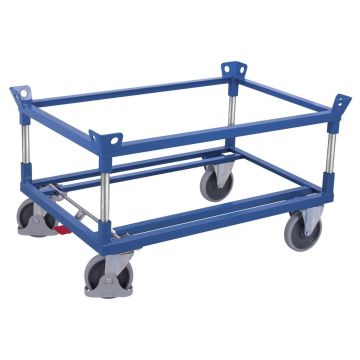 VARIOfit Fahrgestell mit 2 Winkelrahmen, versch. Abmessungen, Traglasten und Radsätze, blau