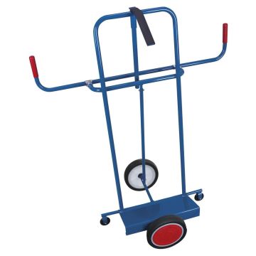 VARIOfit Plattenkarre, variable Plattensicherung, max. 250 kg, versch. Radsätze, 500x200mm, blau