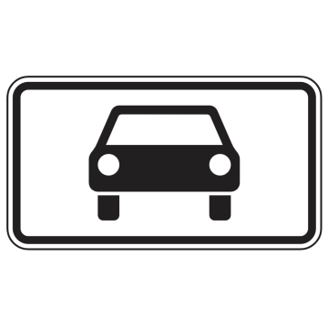 Kraftwagen und sonstige mehrspurige Fahrzeuge, VZ-Nr. 1010-50, in verschiedenen Ausführungen
