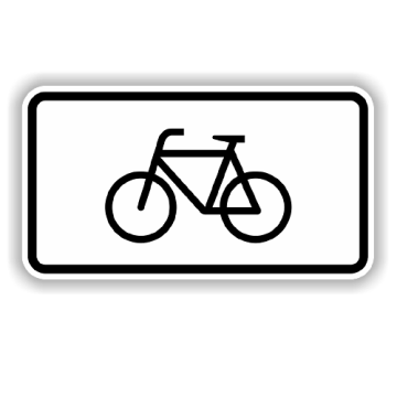 Zusatzzeichen StVO, Radverkehr,  VZ 1010-52