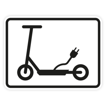 Zusatzzeichen StVO, Elektrokleinstfahrzeuge..., im Sinne d. eKFV, VZ 1010-68, verschied. Ausführungen