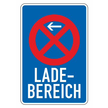 Ladebereich Anfang (Aufstellung rechts), VZ230-10, Vorschriftszeichen, verschiedene Ausführungen