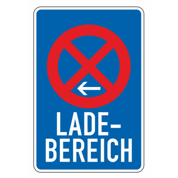 Ladebereich Ende (Aufstellung links), VZ 230-11, Vorschriftszeichen, verschiedene Ausführungen