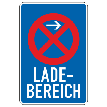 Ladebereich Anfang (Aufstellung links), VZ 230-21, Vorschriftszeichen, verschiedene Ausführungen