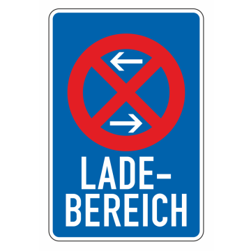 Ladebereich Mitte (Aufstellung rechts), VZ 230-30, Vorschriftszeichen, verschiedene Ausführungen