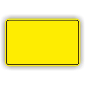 Verkehrszeichen StVO, Ortstafel Vorderseite VZ 310, Alu 2 mm flach, 900 x 600 mm, RA1