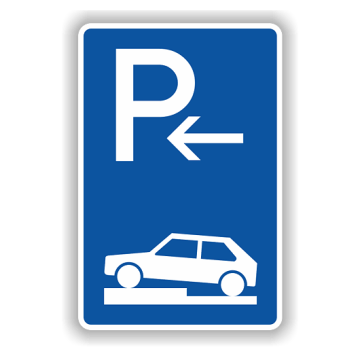 Verkehrszeichen StVO, Parken auf Gehwegen VZ 315-72, Alu 2 mm flach