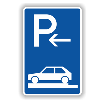 Verkehrszeichen StVO, Parken auf Gehwegen VZ 315-82, Alu 2 mm flach