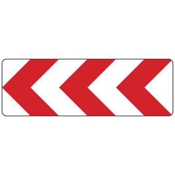 Richtungstafel in Kurven, linksweisend, VZ-Nr. 625-11, StVO, Flachform, 1500 x 500 mm