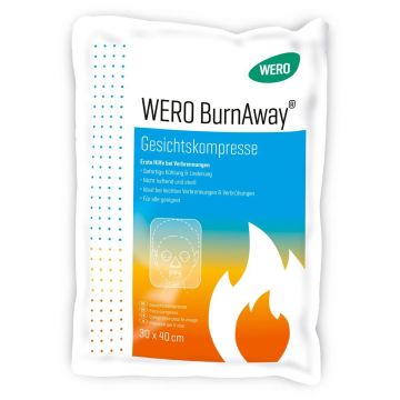WERO BurnAway®  Gesichtskompresse, steril, 30 x 40 cm