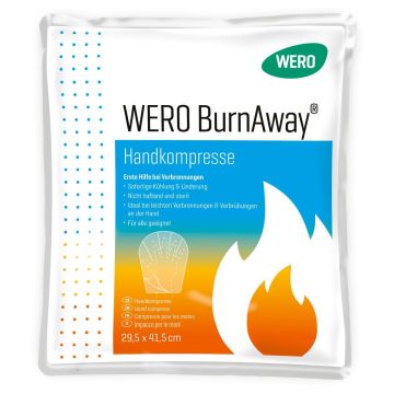 WERO BurnAway® Handkompresse, steril, 29,5 x 41,5 cm