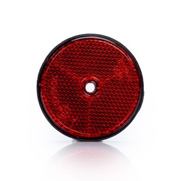 Rückstrahler rot, Ø 60 mm, gelocht, 2 Stück