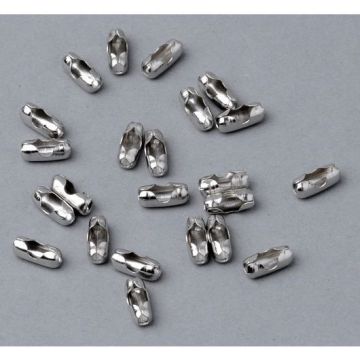 Klemmverschluss für Kugelkette Ø = 2,4 mm, Edelstahl, VE = 100 Stück