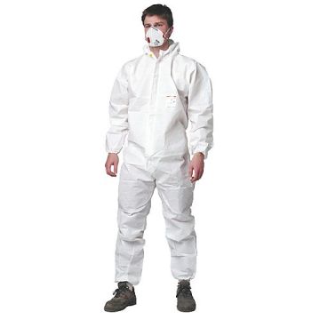 Einweg-Schutzanzug Tritex Pro, Kategorie III, CE 0120/Typ 5+6, Größe M, 5 Stück