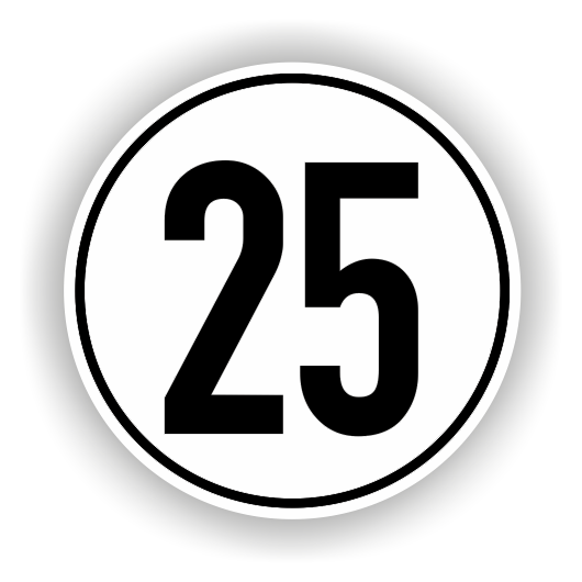 2x 35 Km/h Geschwindigkeitsschild – Aufkleber 20cm Nach §58 StVZO Für Anhänger & Fahrzeuge